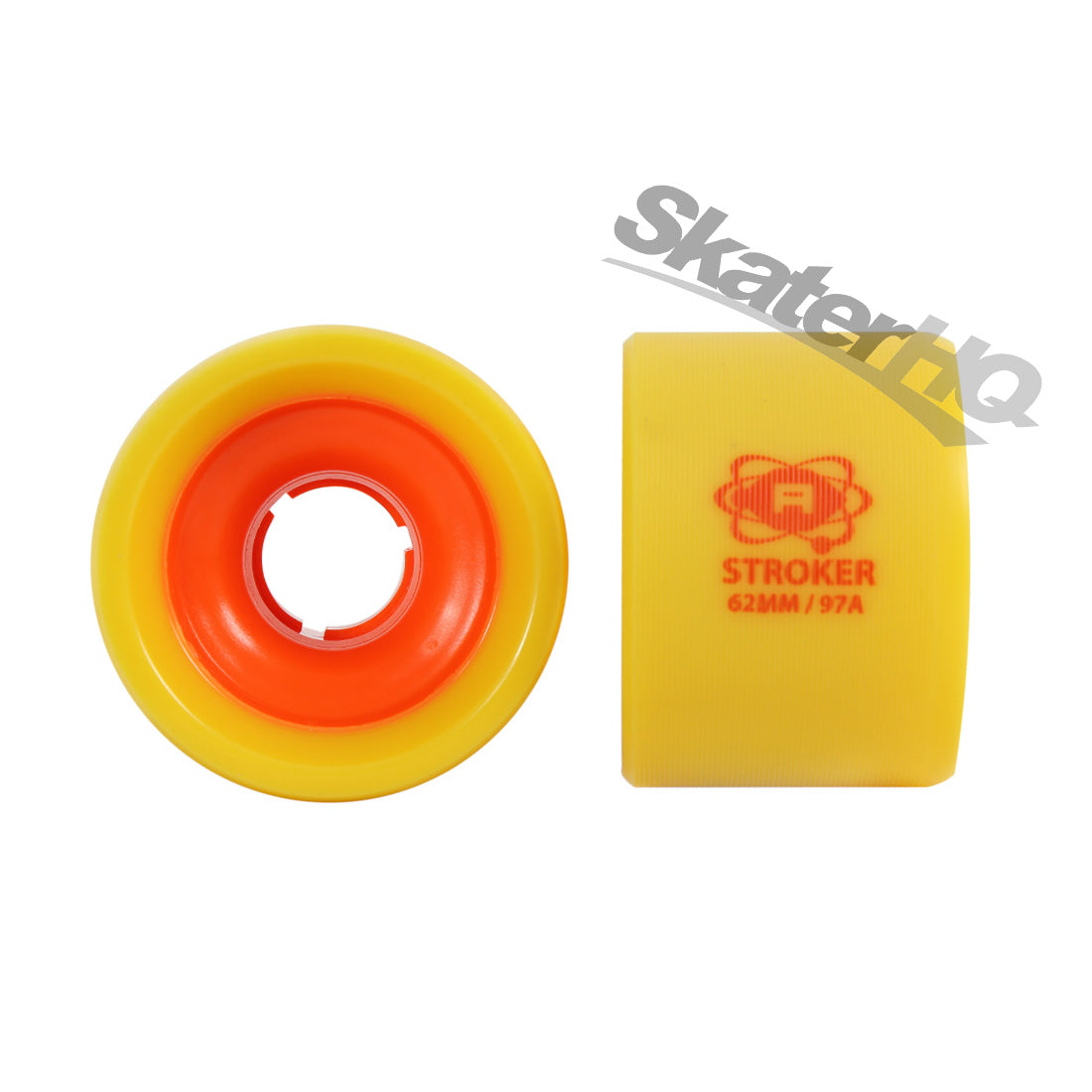 Atom Stroker 62x44mm/97A 8pk - Yellow/Orange Roller Skate Wheels