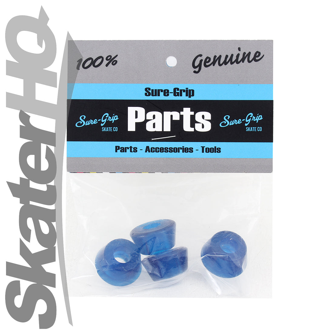 Sure-Grip Conical Cushions 72a 4pk - Blue Roller Skate Hardware and Parts