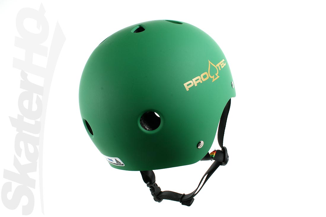 Pro-Tec Classic Cert Matte Rasta Green - Small Helmets