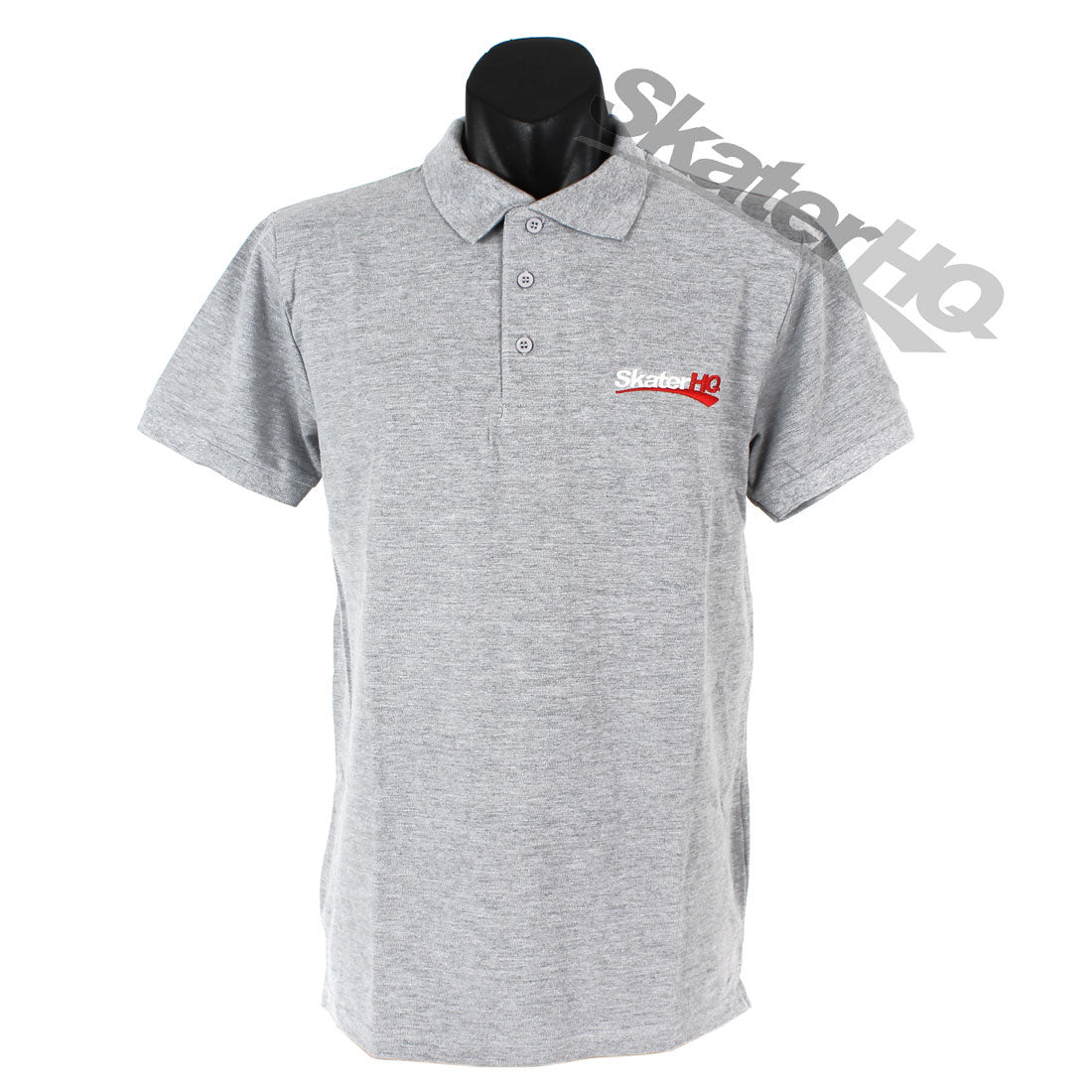 Skater HQ Adult Polo Shirt - Grey Marle Apparel Skater HQ Clothing