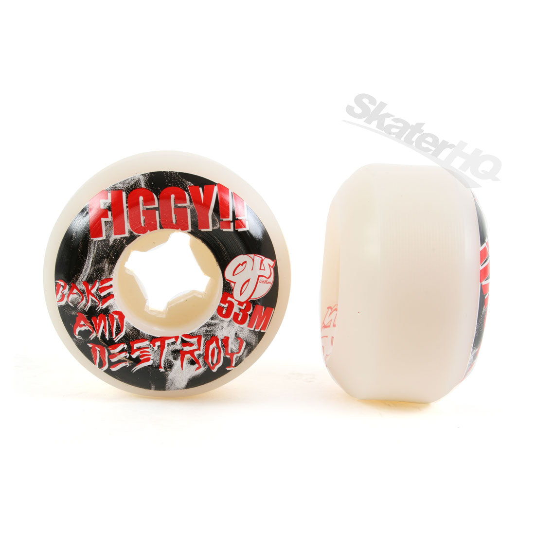 OJs Figgy Bake and Destroy 53mm White Skateboard Wheels