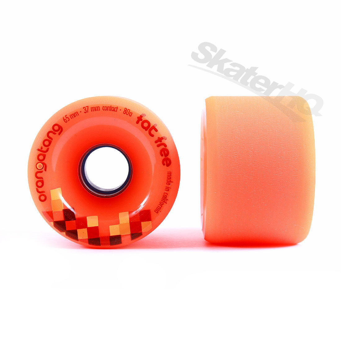 Orangatang Fat Free 65mm/80A - Orange Skateboard Wheels
