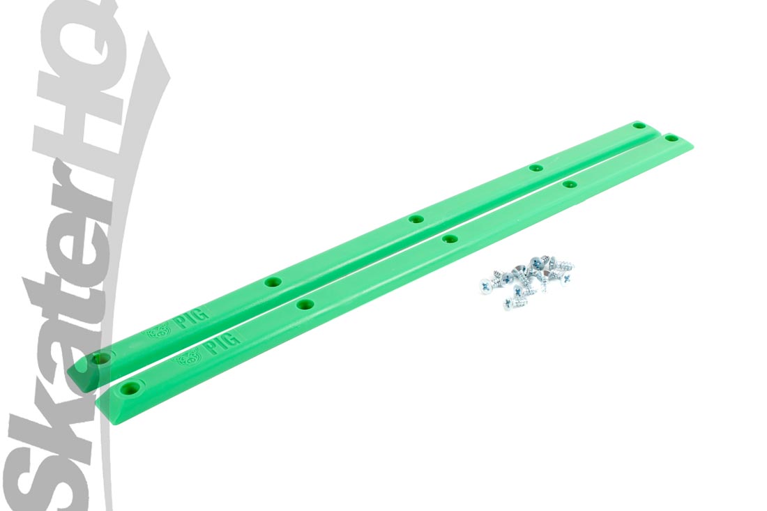 PIG Rails - Green Skateboard Hardware and Parts