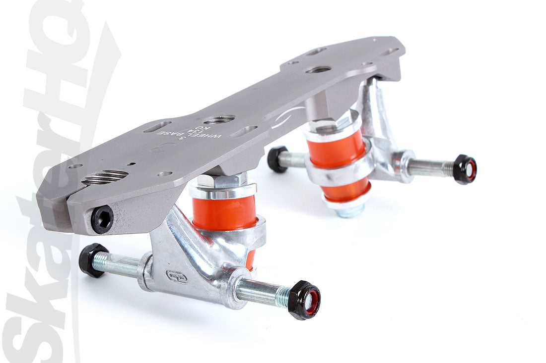 Powerdyne Rival Plate - Silver Roller Skate Plates