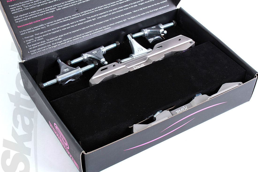 Powerdyne Rival Plate - Silver Roller Skate Plates