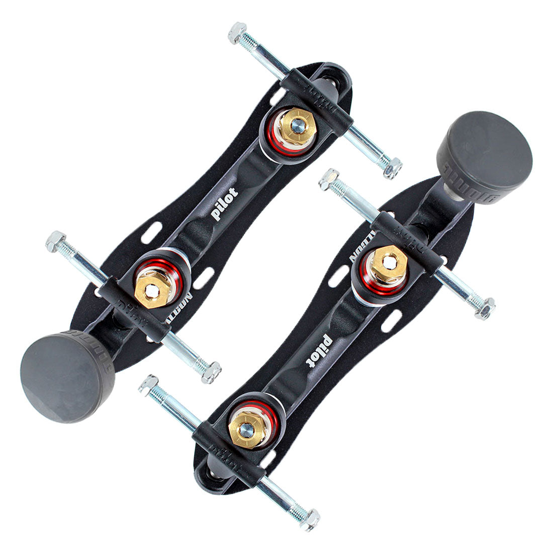 Pilot F-16 Falcon Plus Plates - Black Roller Skate Plates