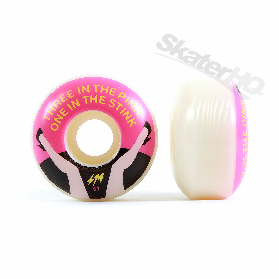 Skate Mental Three In The Pink 53mm Skateboard Wheels