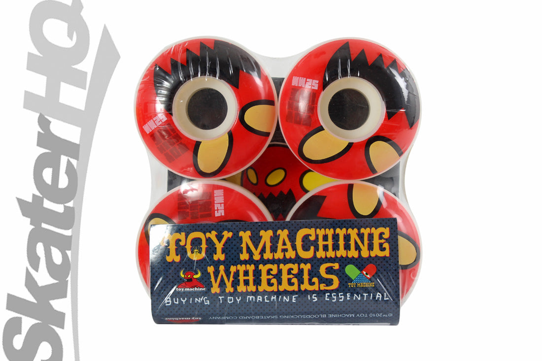Toy Machine Monster Head 52mm - Red Skateboard Wheels