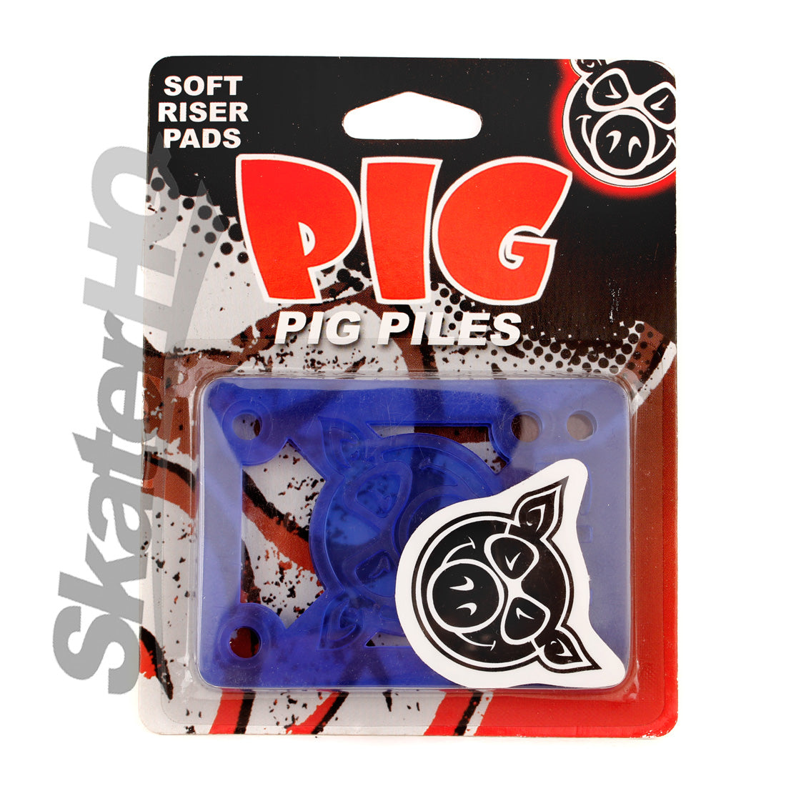 PIG Risers 1/8 Soft - Blue Skateboard Hardware and Parts