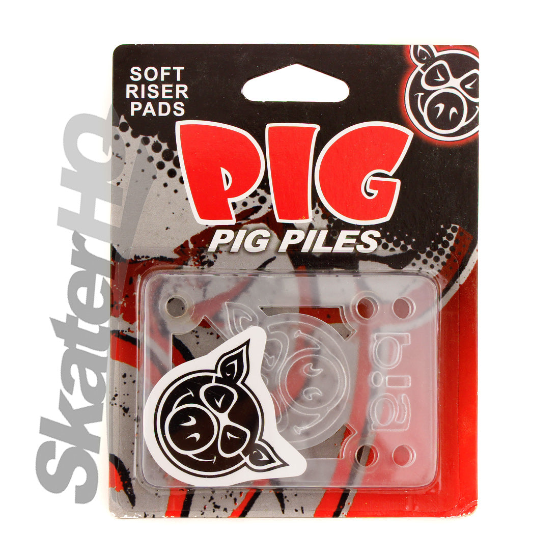 PIG Risers 1/8 Soft - Clear Skateboard Hardware and Parts