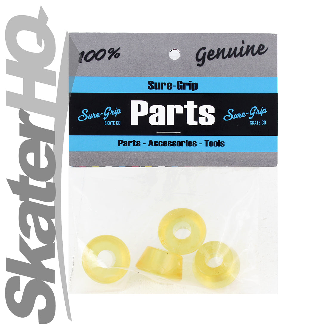 Sure-Grip Conical Cushions 79a 4pk - Yellow Roller Skate Hardware and Parts
