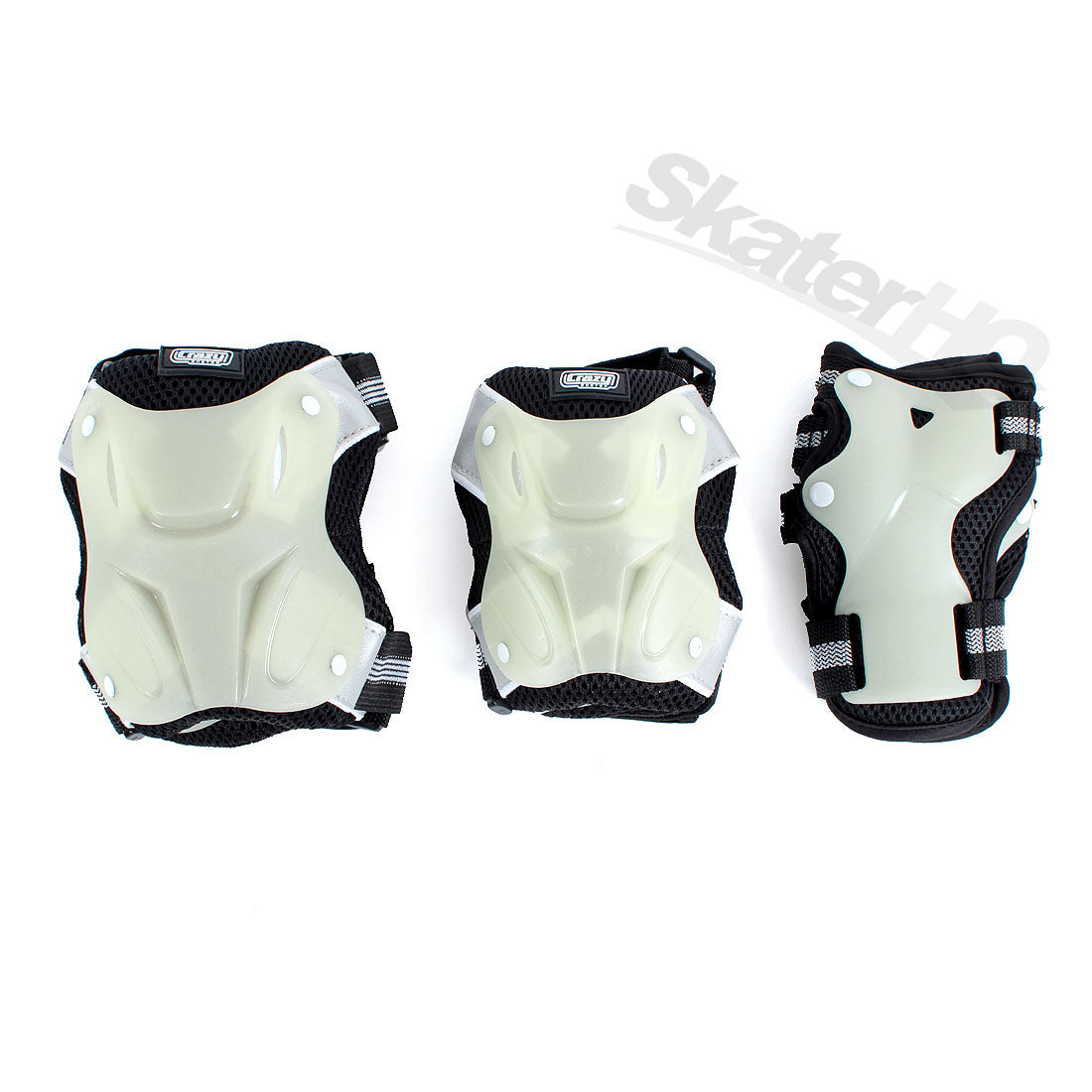 Crazy Glow Protective 3-Pack - Black - Large Protective Gear