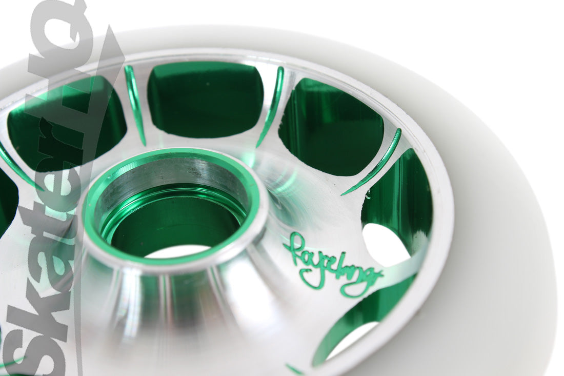 Root Industries Royce King Sig Wheel 110mm - White/Green Scooter Wheels