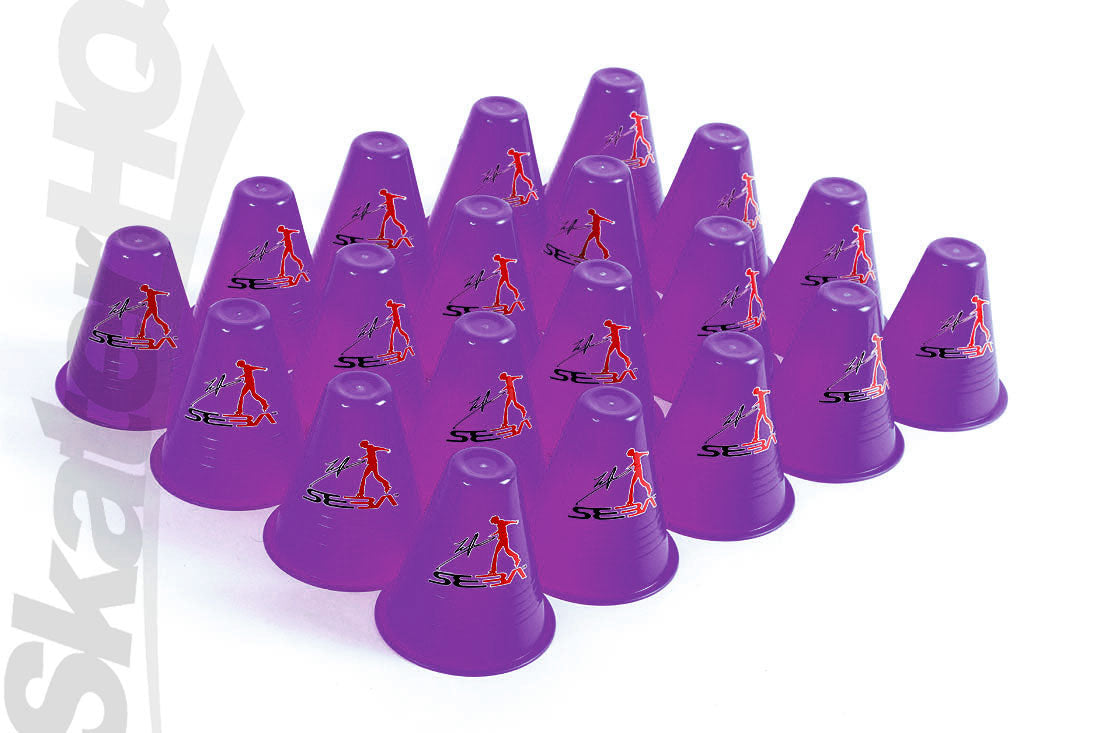 SEBA Slalom Cones 20pk - Purple PIC Inline Rec Accessories