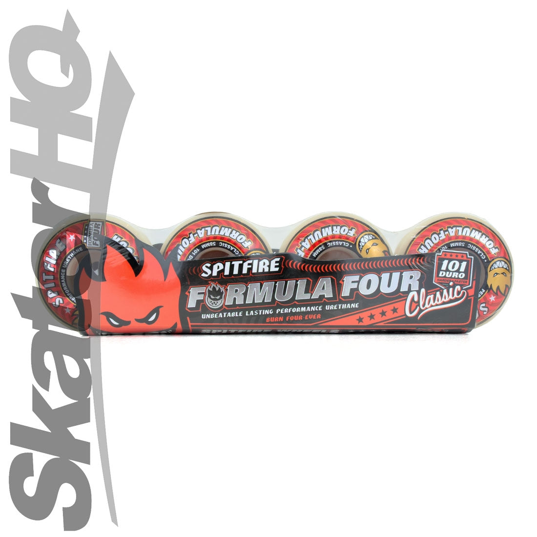 Spitfire Form Four 58mm 101A Classic 4pk - Red Skateboard Wheels