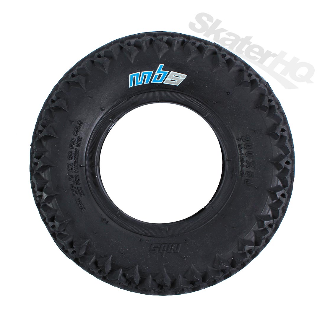 MBS - Royal T3 Tire Black- Single 200 x 50mm Skateboard Hardware and Parts