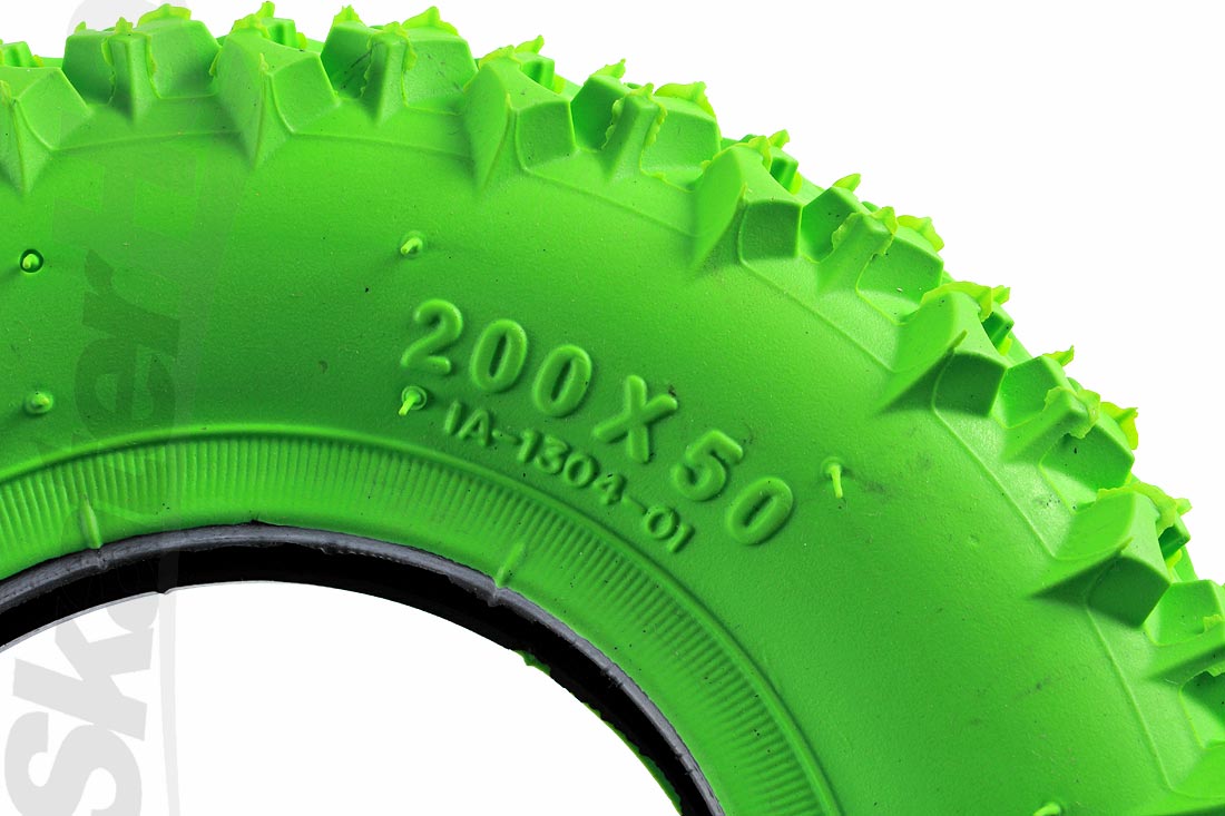 MBS T3 Tire Green - Single 200 x 50mm Skateboard Hardware and Parts