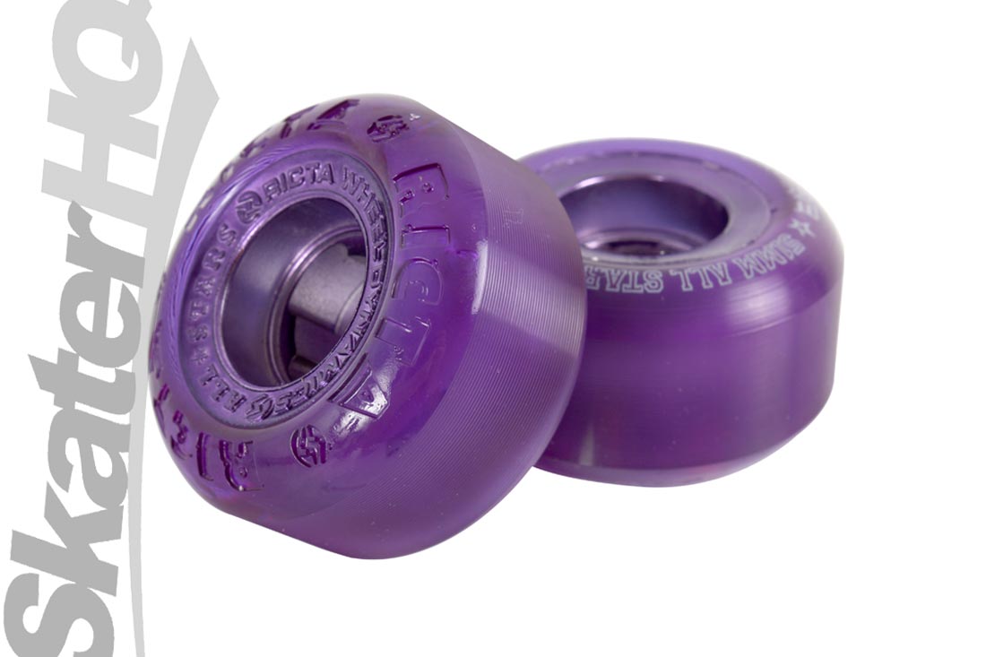 Ricta Crystal Chrome Core 51mm/81b - Purple Skateboard Wheels