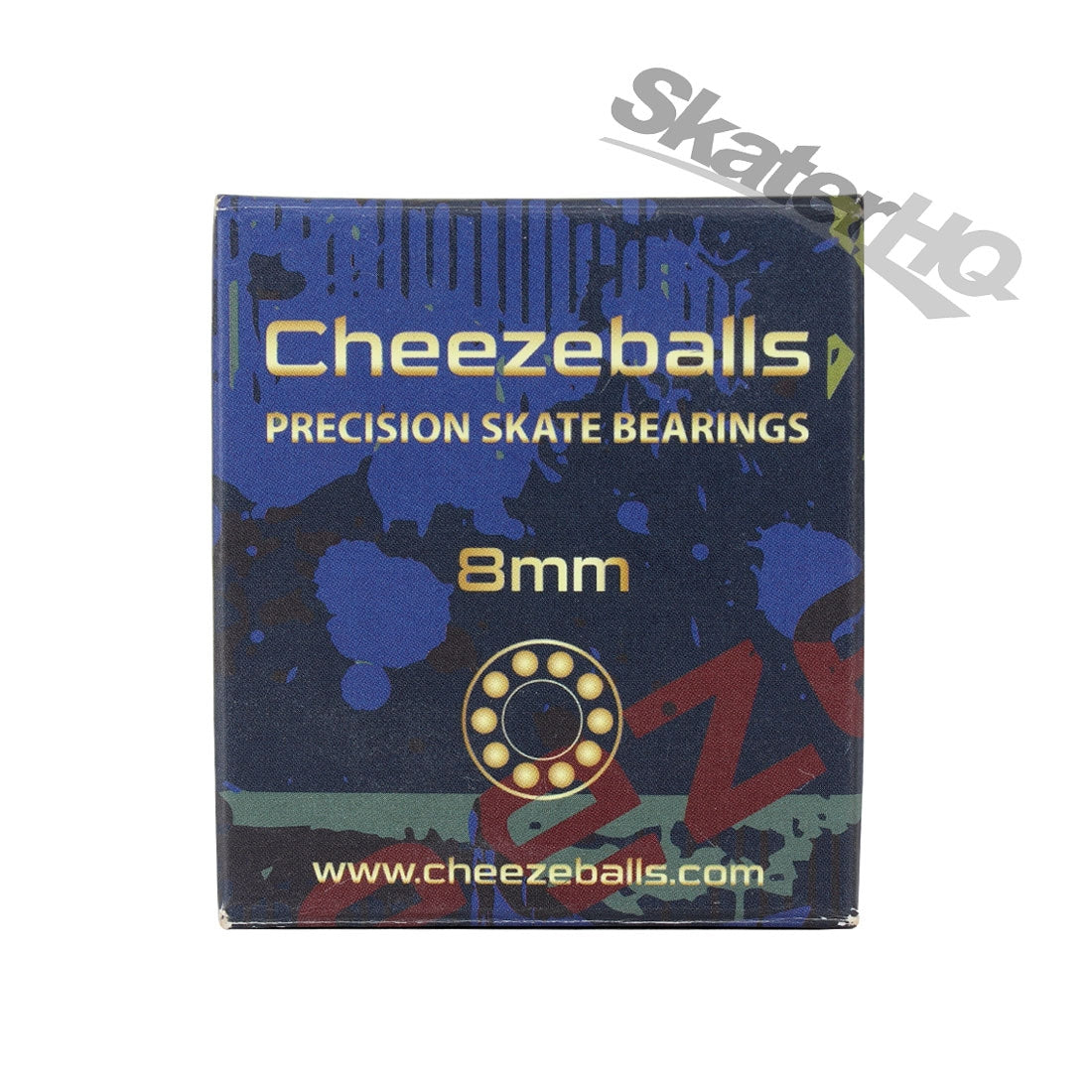 Cheezeballs Gouda Ceramic 8mm Bearings 16pk Inline and Quad Bearings