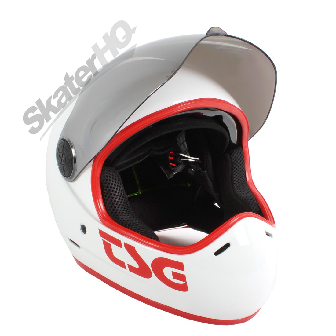 TSG Pass Gloss White Helmet - x Large Helmets