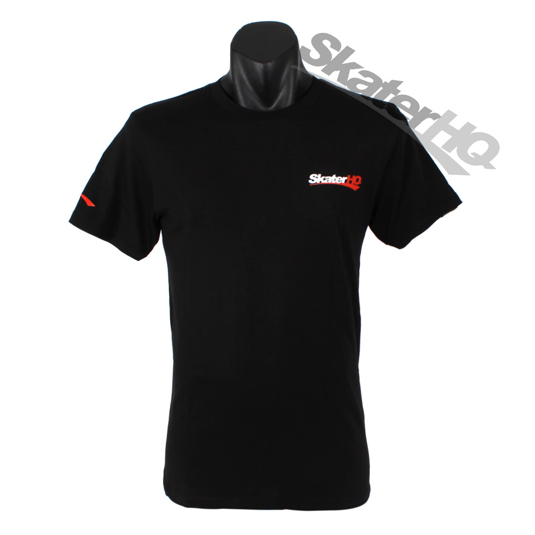 Skater HQ Adult Swoosh T-Shirt - Black Apparel Skater HQ Clothing