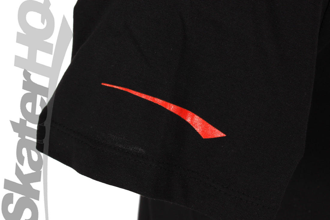 Skater HQ Adult Swoosh T-Shirt - Black Apparel Skater HQ Clothing