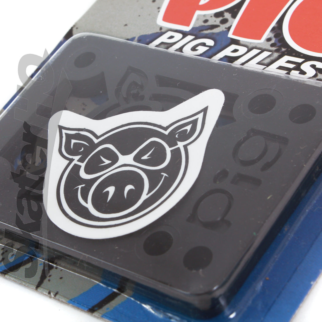 PIG Risers 1/8 Hard - Black Skateboard Hardware and Parts