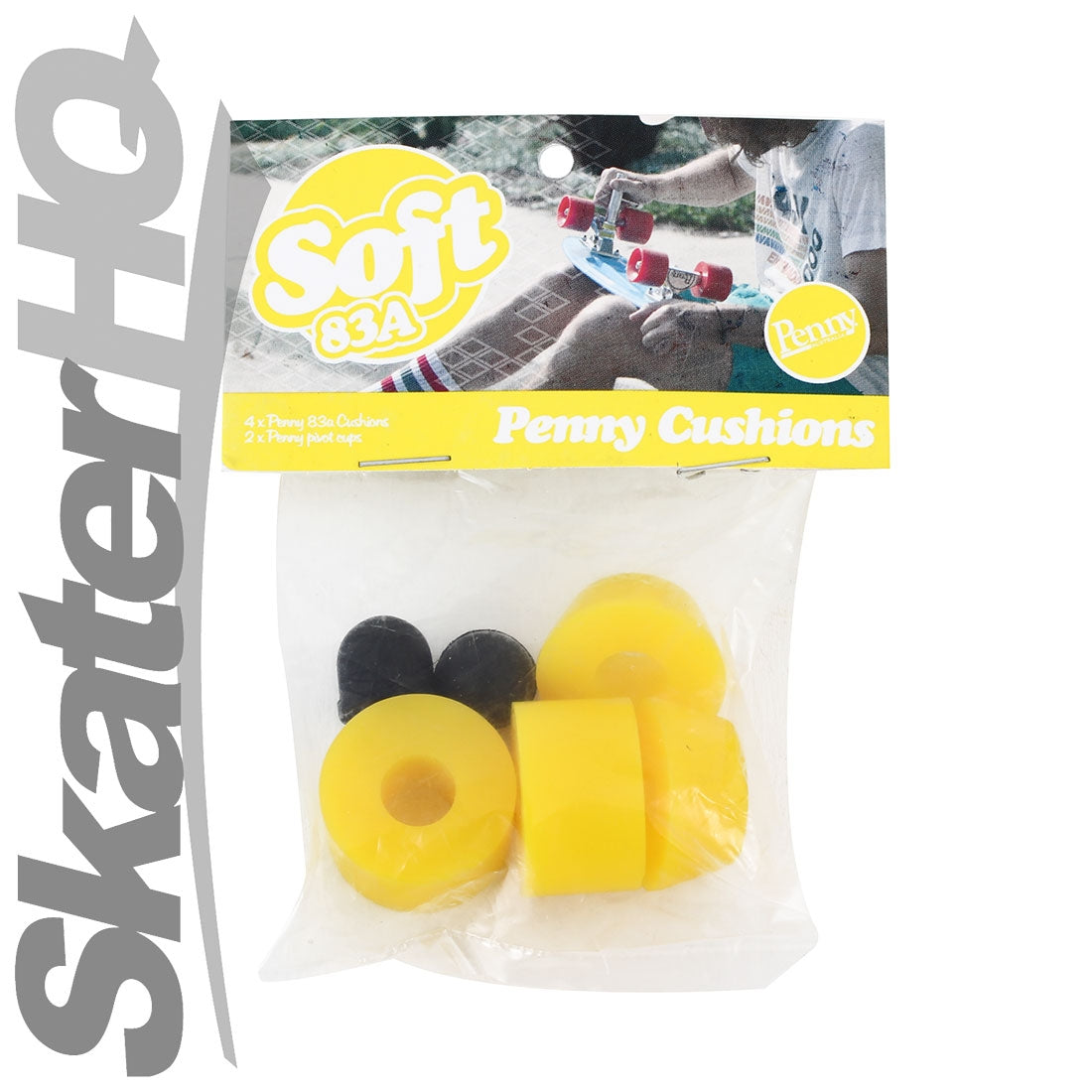 Penny Cushion Set - Soft 83a Yellow Skateboard Hardware and Parts