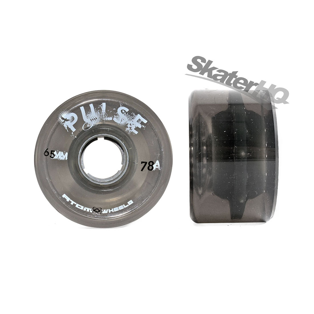 Atom Pulse 65x38mm 78a 4pk - Black Roller Skate Wheels
