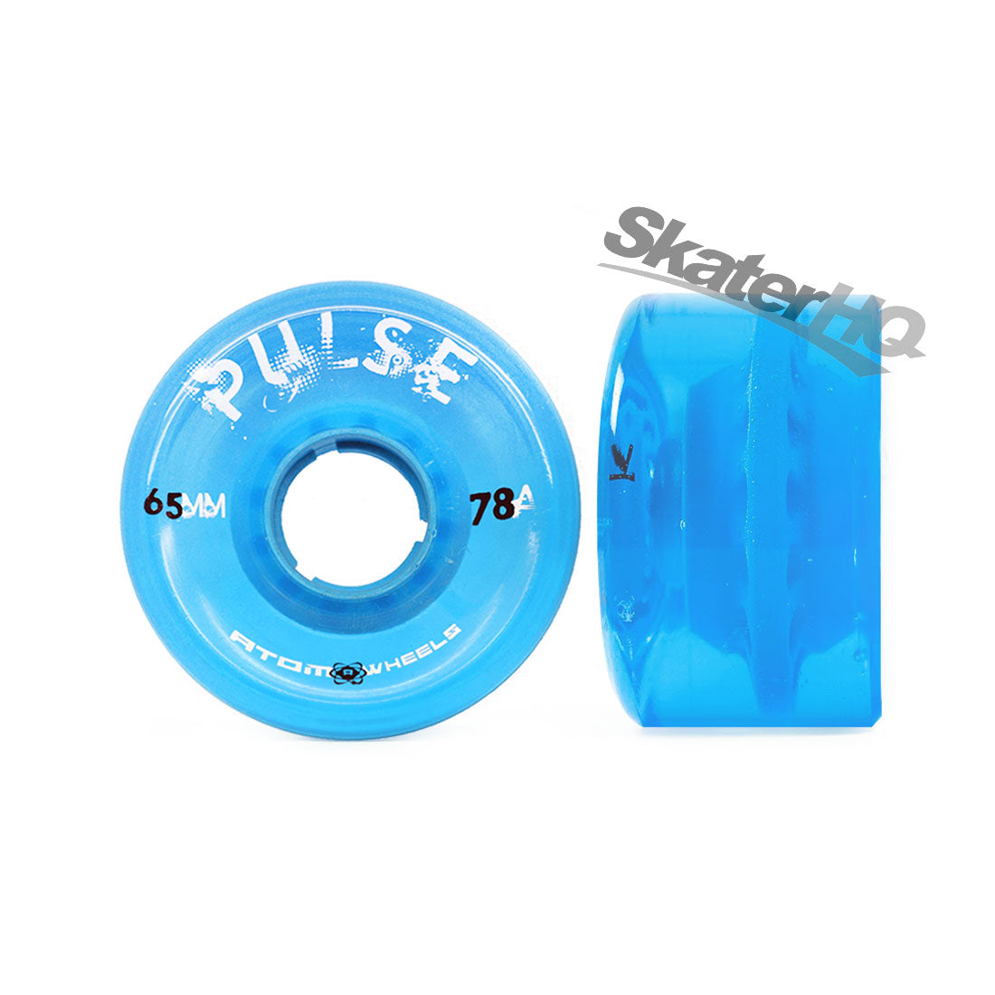 Atom Pulse 65x38mm 78a 4pk - Blue Roller Skate Wheels