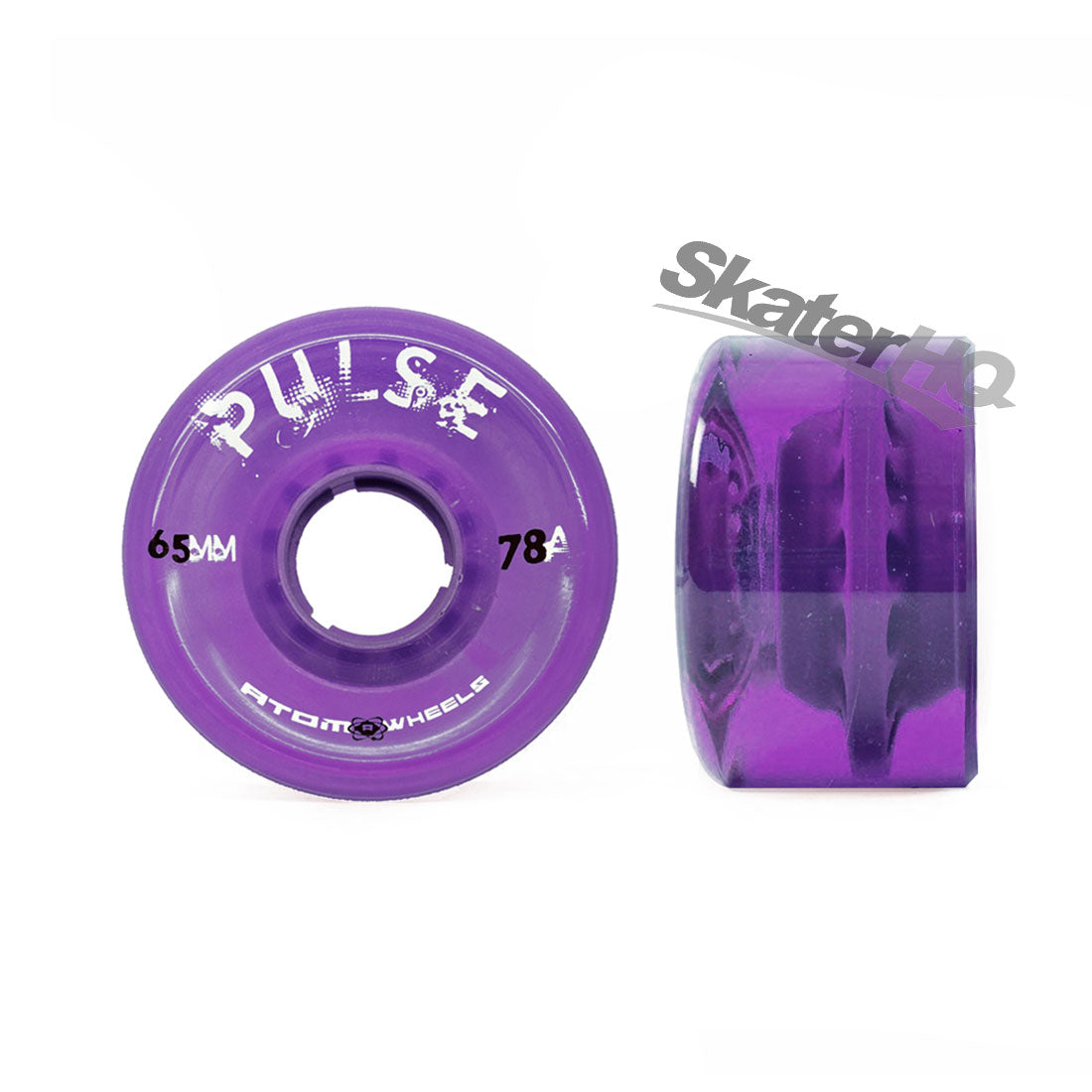 Atom Pulse 65x38mm 78a 4pk - Purple Roller Skate Wheels