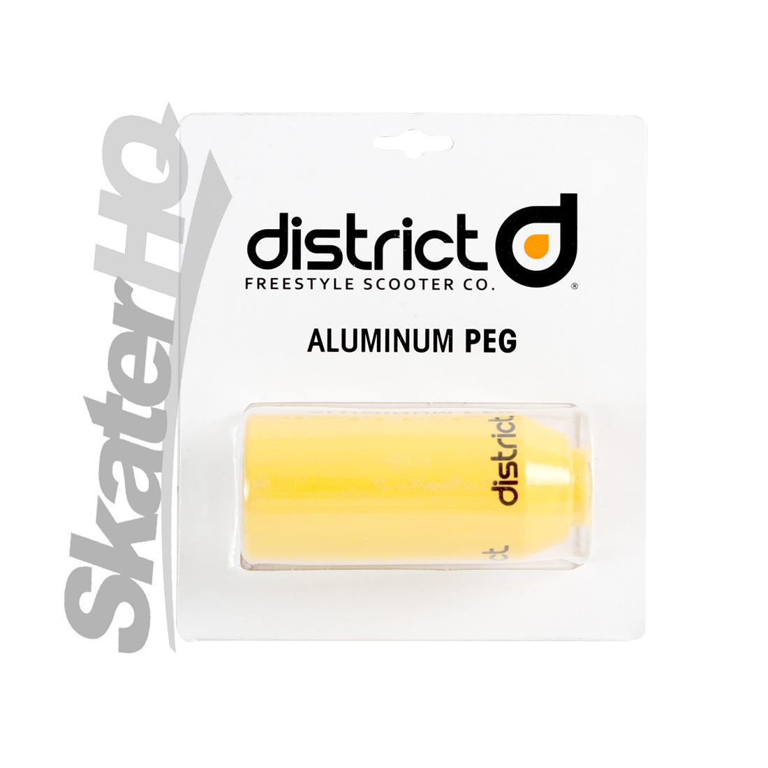 District Peg Aluminium - Yellow - Single Scooter Hardware and Parts
