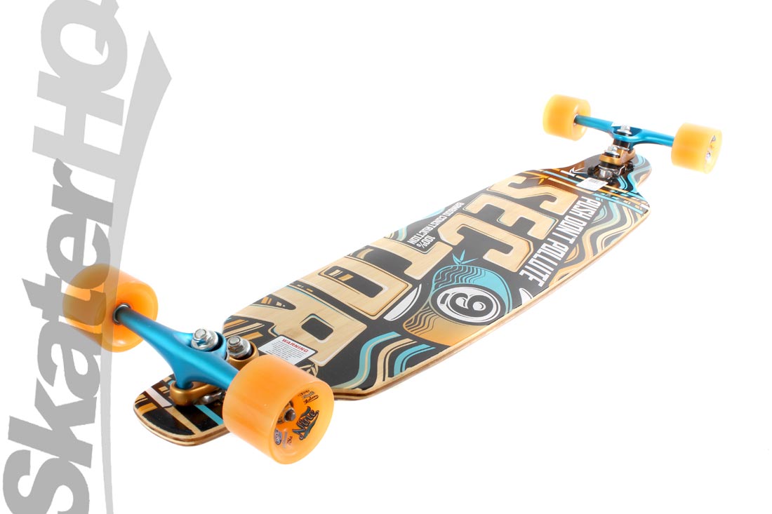 Sector 9 Sentinel II Bamboo Complete - Natural/Blue Skateboard Completes Longboards