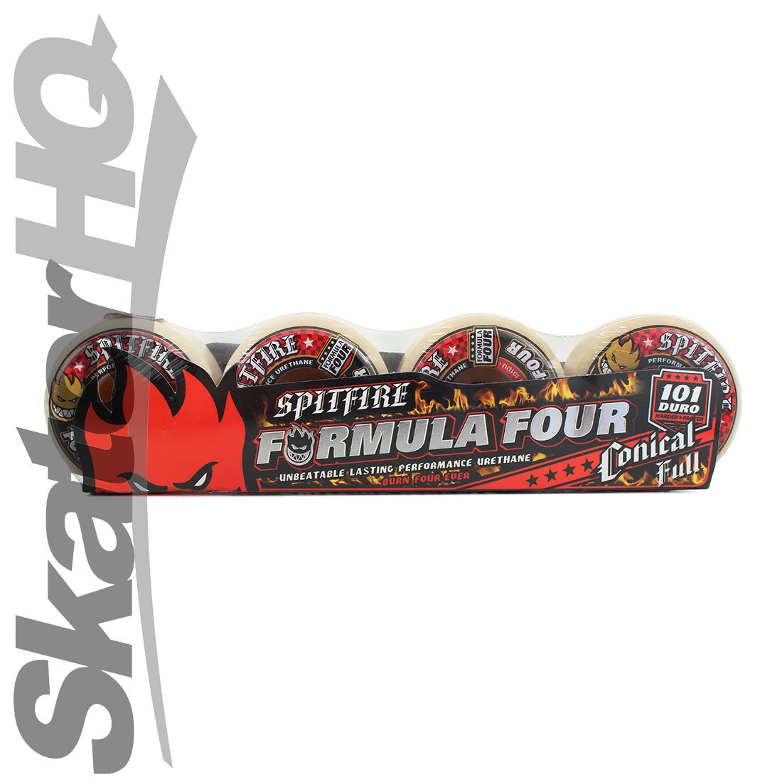 Spitfire Form Four 53mm 101A Conical Full - Red Skateboard Wheels