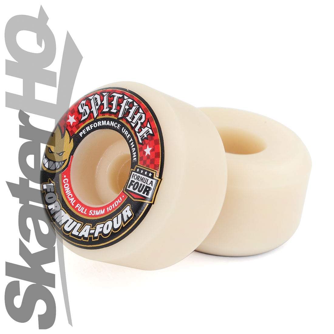 Spitfire Form Four 53mm 101A Conical Full - Red Skateboard Wheels