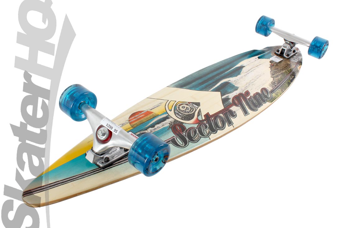 Sector 9 Madiera Bamboo Complete - Natural/Blue Skateboard Completes Longboards