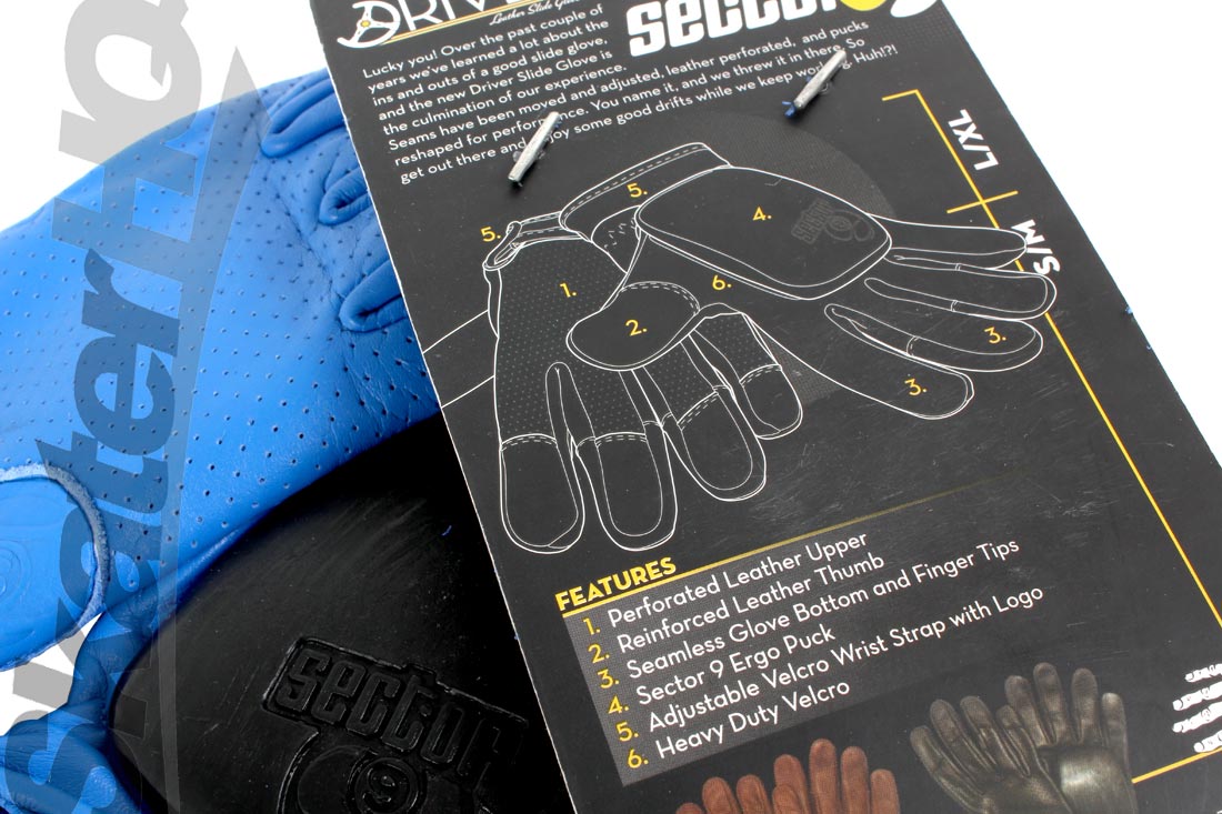 Sector 9 Driver Gloves Blue S/M Protective Gear