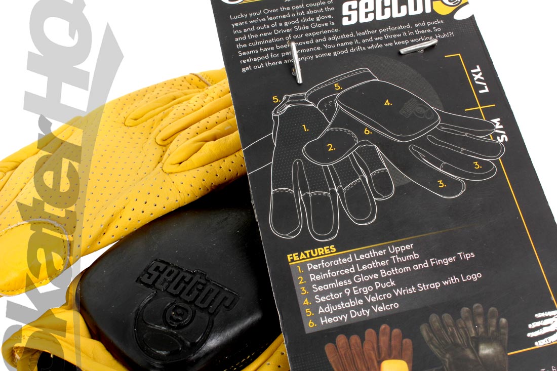 Sector 9 Driver Gloves Yellow L/XL Protective Gear