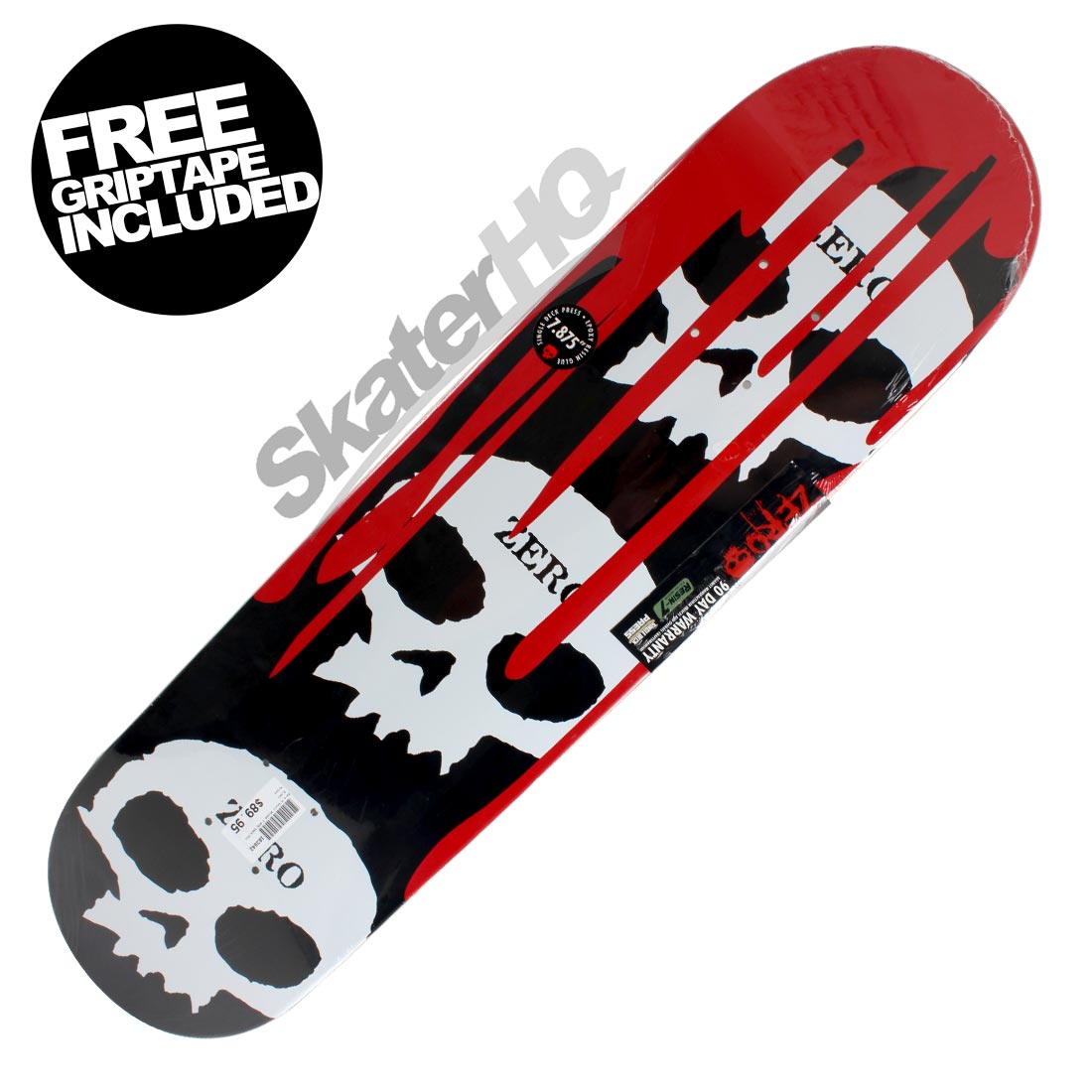 Zero 3 Skull Blood 7.875 Deck Skateboard Decks Modern Street