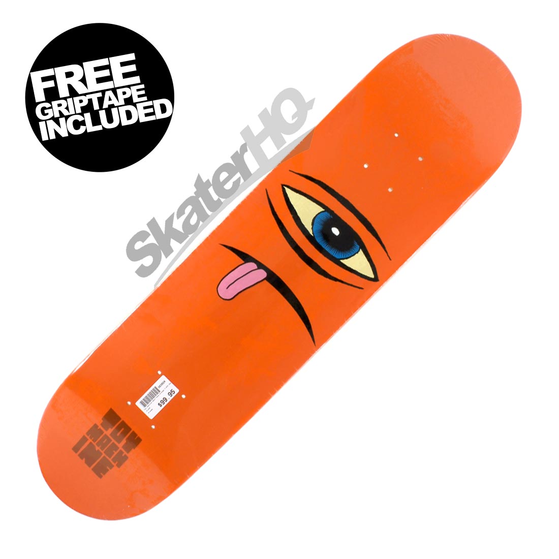 Toy Machine Sect Face 7.875 Deck - Orange Skateboard Decks Modern Street
