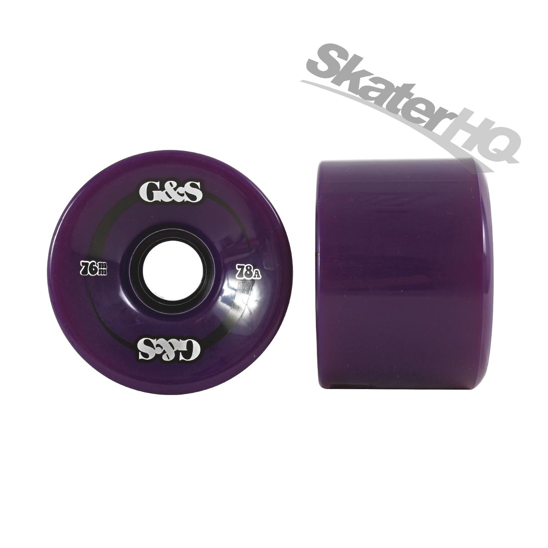 G &amp; S Wheels Purple 76mm 78A Skateboard Wheels