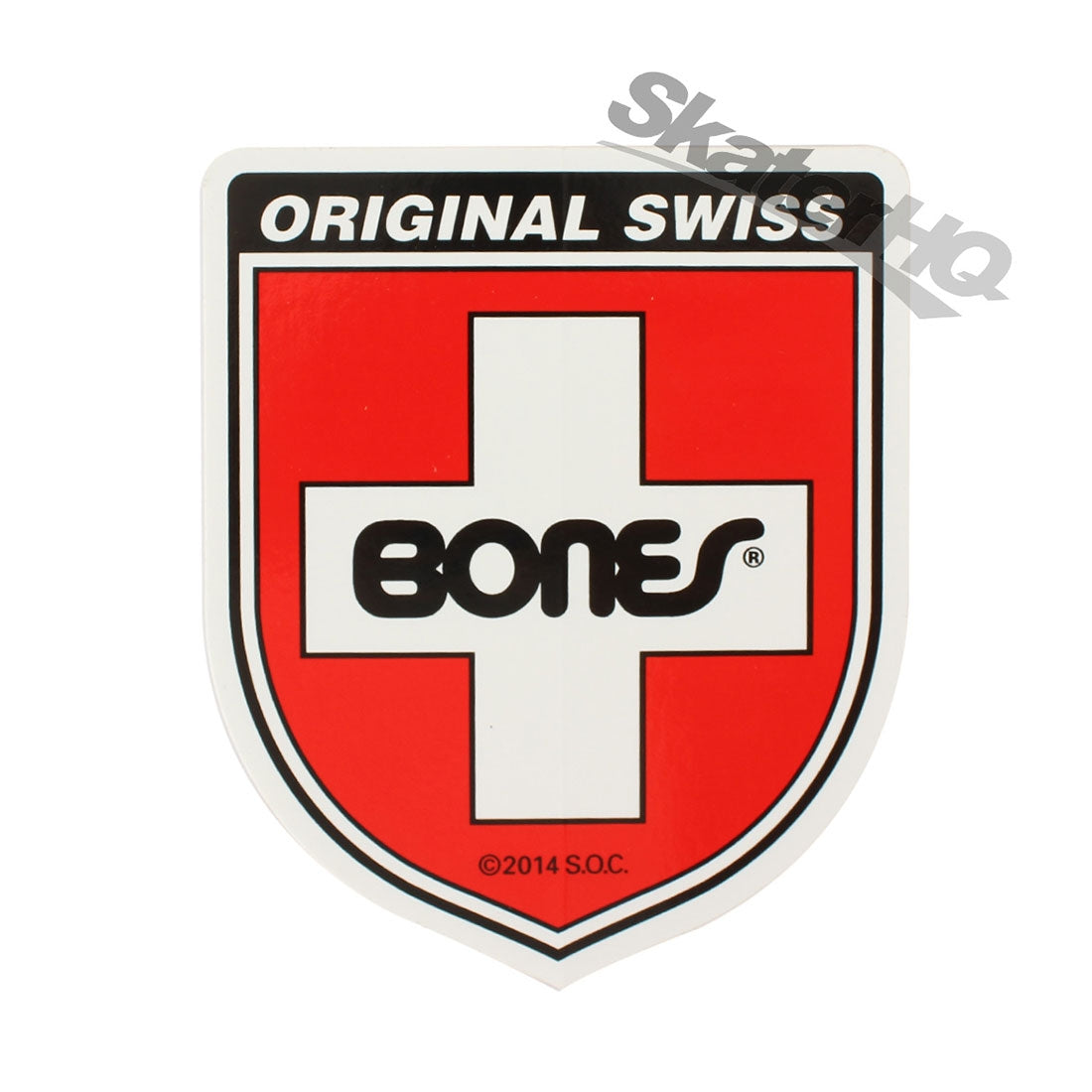 Bones Swiss Badge Sticker Stickers