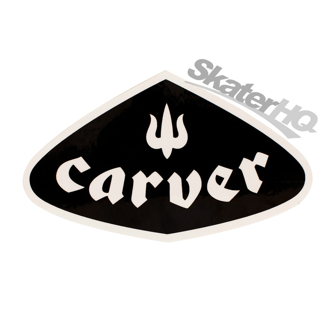 Carver Tear Logo Sticker - Black/White Stickers