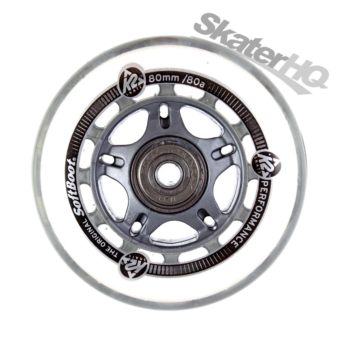 K2 Wheel 8pk 80mm 82a w/ ILQ7 Bearings Inline Rec Wheels