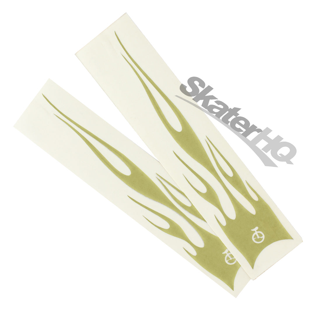 UDC Unicycle Flame Decal Sticker 2pk - Gold Stickers