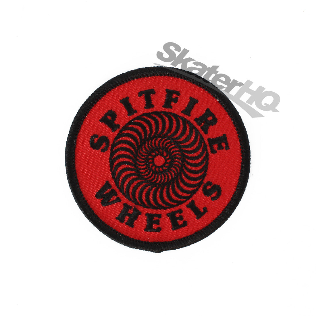 Spitfire Patch Classic Swirl Sticker - Red/Black Skateboard Accessories