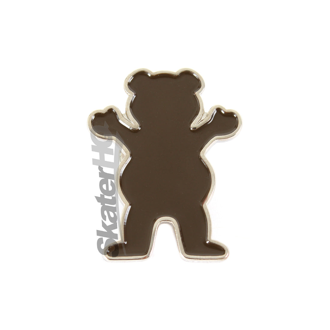 Diamond Grizzly Pin - Brown Skateboard Accessories
