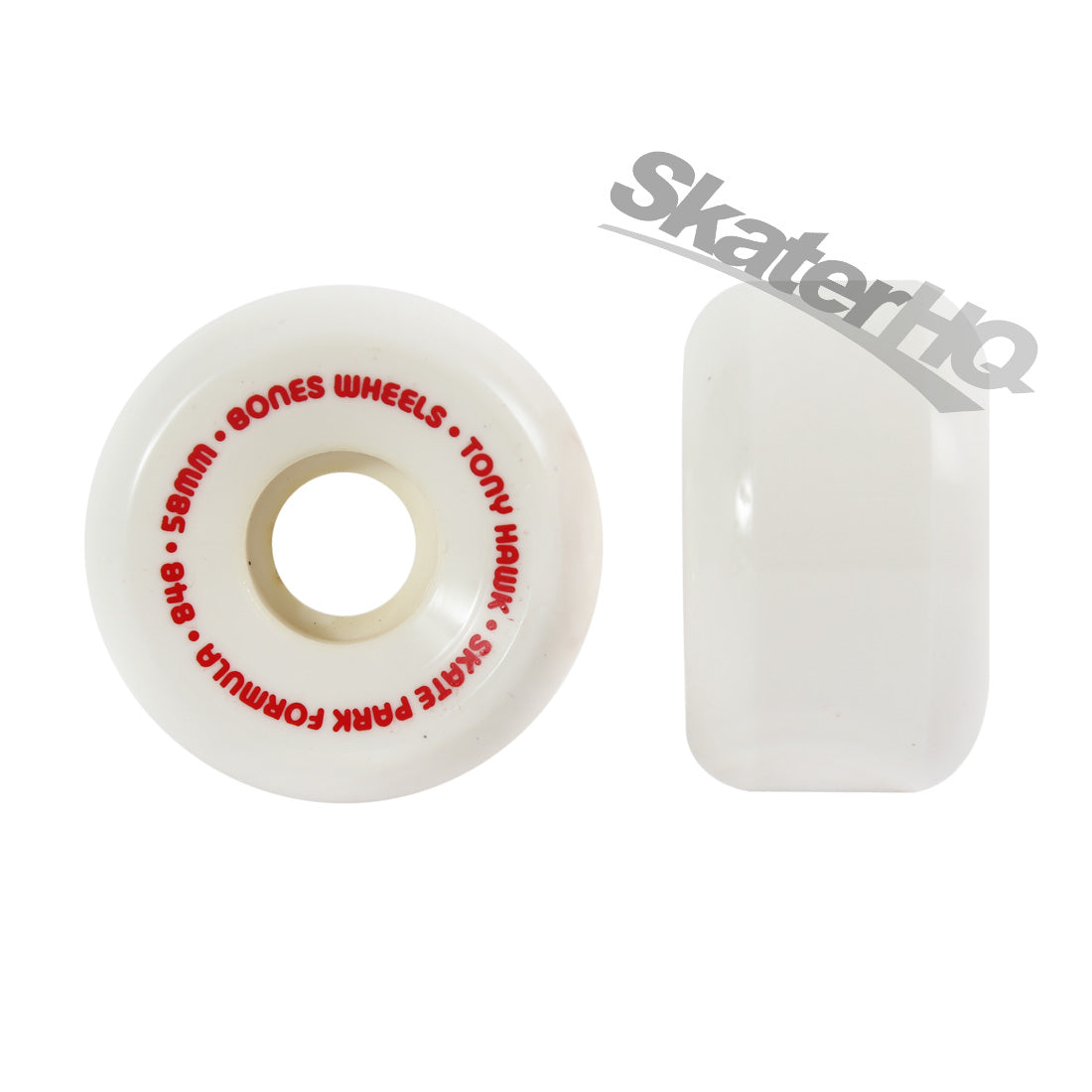 Bones Hawk SPF Mini Cube 58mm - White Skateboard Wheels