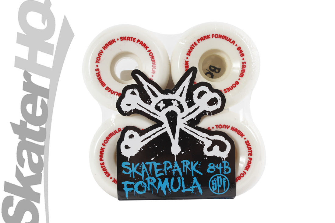 Bones Hawk SPF Mini Cube 58mm - White Skateboard Wheels