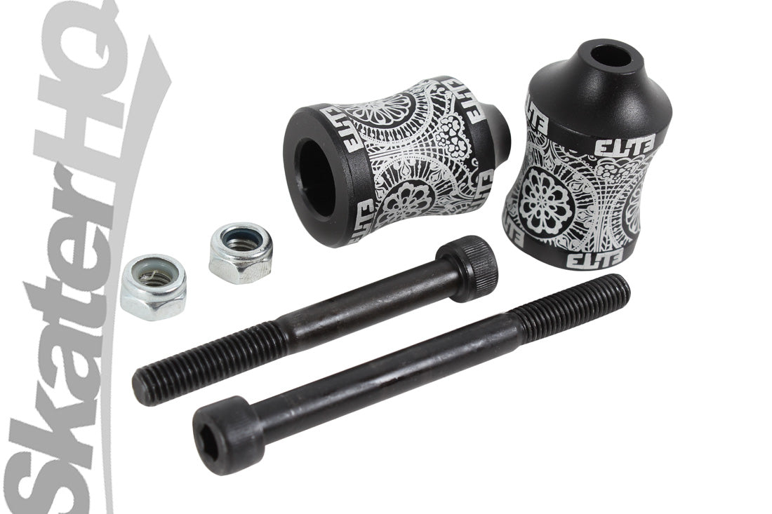 Elite Concave Pegs - Black Scooter Hardware and Parts